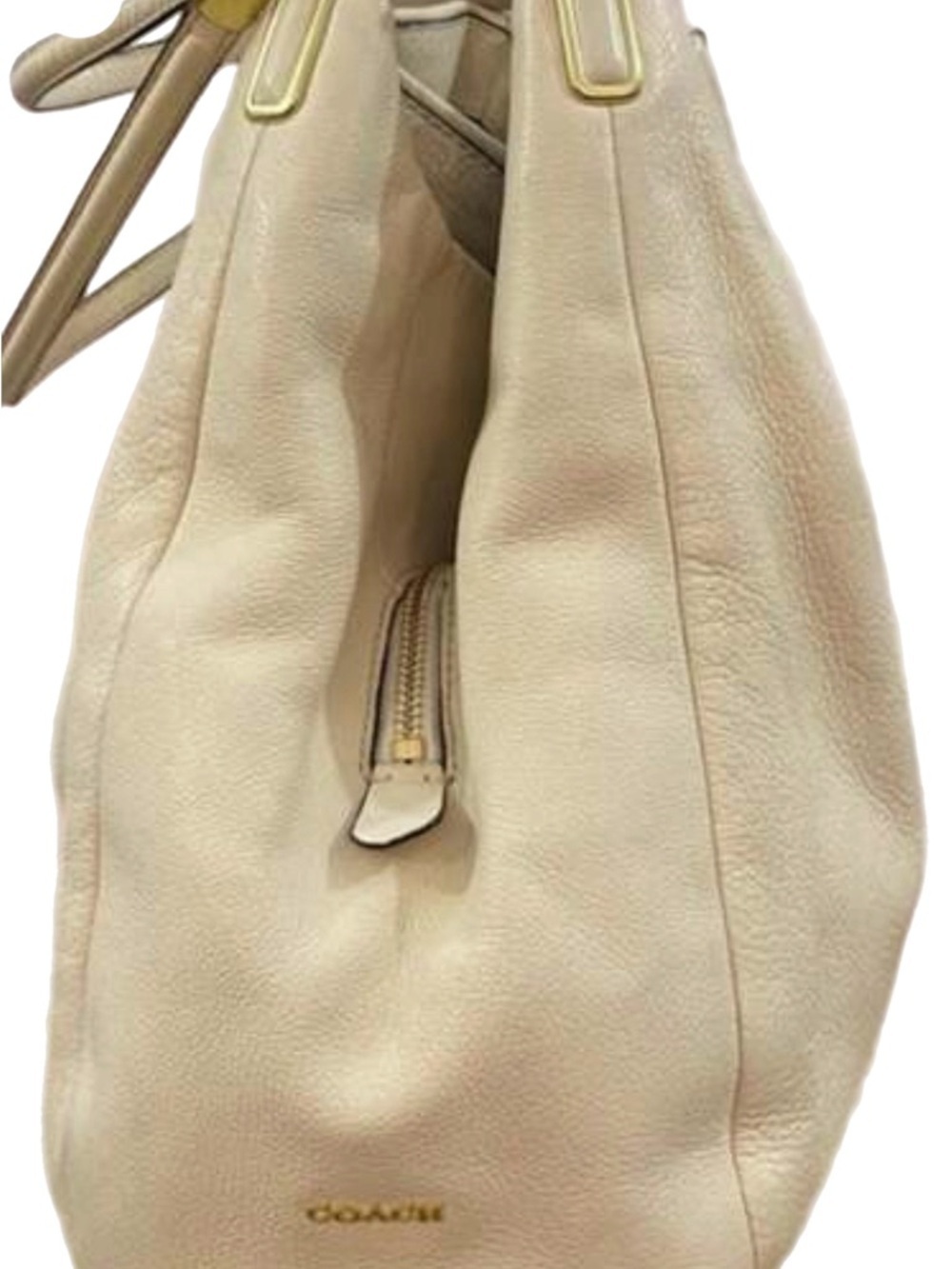 Coach Madison Phoebe Shoulder Bag in Ivory Pebbled Leather - Picture 9 of 9